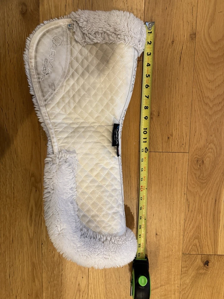 "Media almohadilla Shires Arma blanca 15""-16,5""" Foto 3 de 3