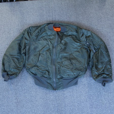 Alpha Industries Flyers Jacket L Green USA Intermediate Flight Bomber IDEAL ZIP