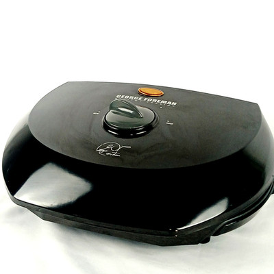 George Foreman Healthy Cooking Grill Variable Temp Control GR50VB Used Working