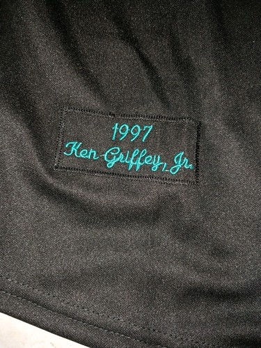 KEN GRIFFEY JR. 1997 SEATTLE MARINERS MITCHELL & NESS  THROWBACK. SIZE LG. NWT. - Picture 5 of 8