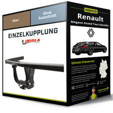 Starre Anhängerkupplung für RENAULT Megane Grand Tour (Kombi) 08- III Typ KZ0
