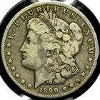 1890-CC Morgan Silver One $1 Dollar -Carson City  R1345