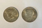 2 piece lot of 1964 Kennedy Half Dollar Coins - Very Nice