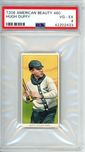 Hugh Duffy 1909 T206 American Beauty 460 card