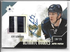 2014-15 Ultimate Collection Rookies Jori Lehtera RC Patch Auto Autograph /25