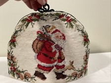 Vtg Style Williams Sonoma Wool Needlepoint Ch...