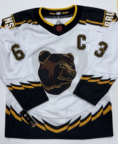 Brad Marchand Boston Bruins Reverse Retro 2.0 Jersey White With "C" Size Large