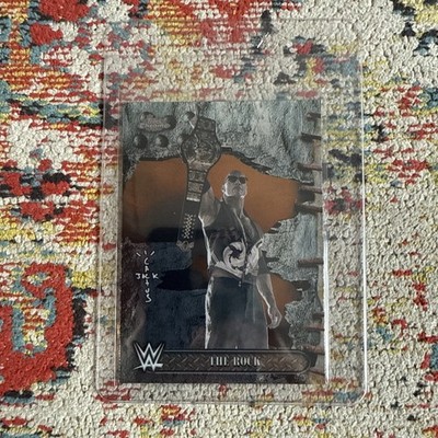 Topps WWE Chrome Travis Scott Cactus Jack The Rock No Wrestlemania