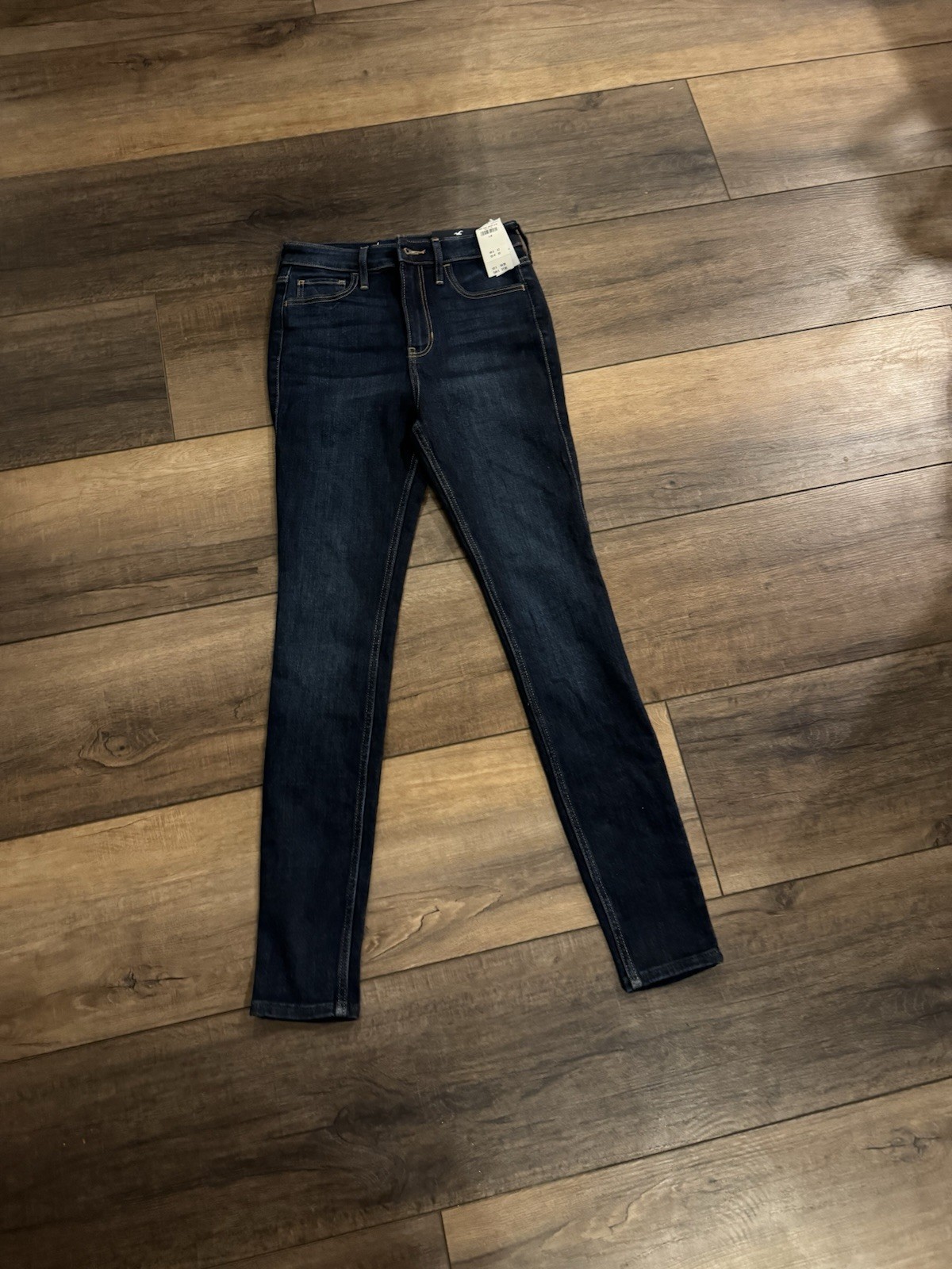 Hollister Ultra High-Rise Super Skinny Jeans Dark Wash Blue Denim 5-Pocket Women