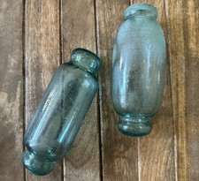 6&rdquo; Vintage Japanese Rolling Pin Glass Fishing Floats (2)