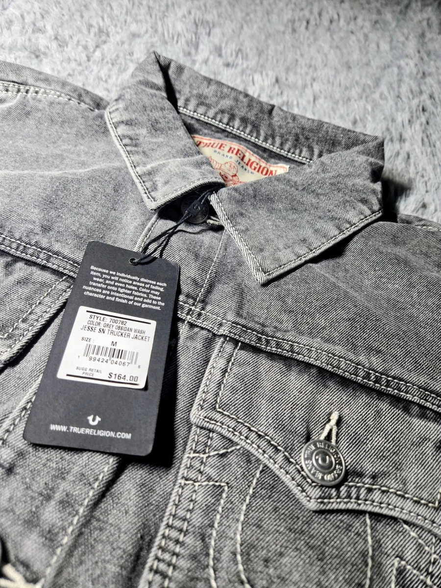 True Religion Gray Denim Coats, Jackets & Vests for Men for Sale