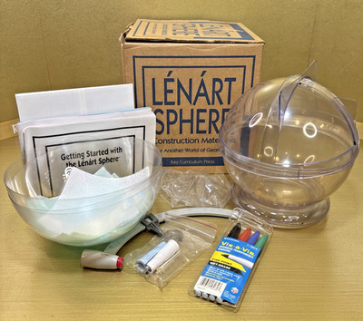 Lénárt Sphere Kit Spherical Geometry Home School 1996 Key Curriculum W/ Poster