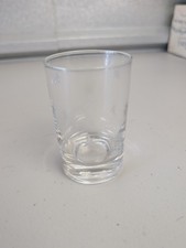 Vintage Etched Starburst Juice Glass 4 oz Clear Mid-Century Modern Barware MCM