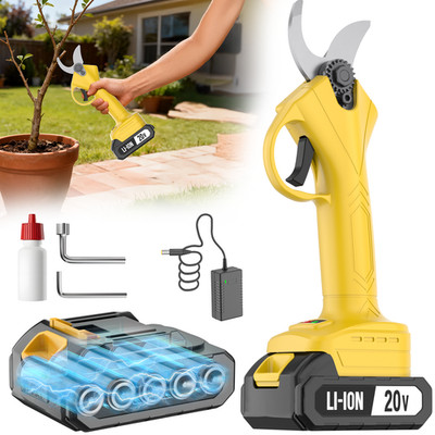 20V Cordless Electric Pruning Shears, Professional Household Pruning Shears