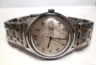Vintage 1970s Timex Marlin Viscount Automatic Brushed Silver Dial Men's Watch