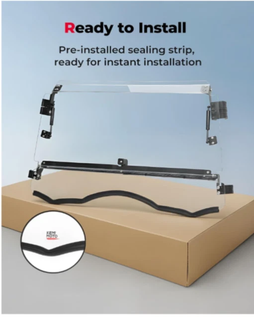 Parabrisas delantero abatible KEMIMOTO Comp. con Can Am Commander 2011-2020/MAX 800/1000 Foto 2 de 4