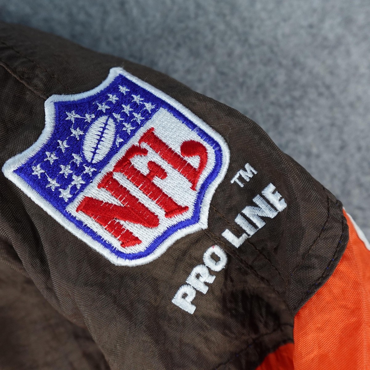 Vintage Cleveland Browns Jacket Mens XL Pullover NFL Pro