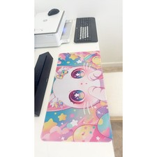 Cute Easter Cat Large Gaming Mouse Pad 23.6"x11.5" Non-Slip Desk Keyboard Mat