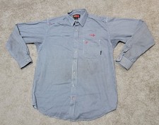 Ariat Shirt Mens Tall XL White Blue Plaid FR Flame Resistant CAT 2 2112 Work