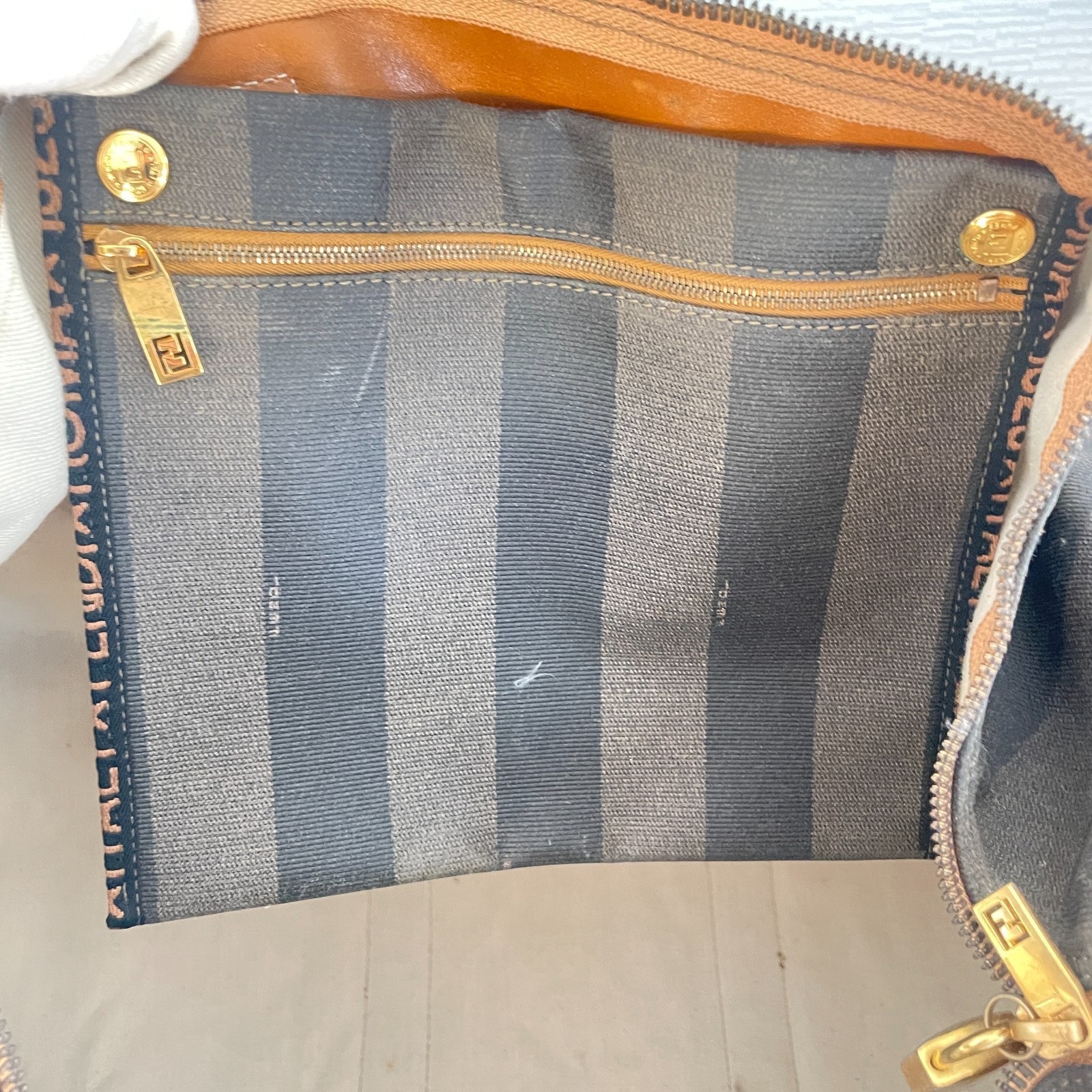 Fendi Pecan Travel Boston Bag 60 Shoulder 2way Canvas made in italy thumbnail 23