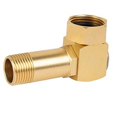  Garden Hose Adapter, Brass Replacement Part Swivel, Hose Reel Parts Fittings 