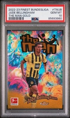 PSA 10 2022-23 Finest Bundesliga Jude Bellingham The Man Gold Refractor 32/50