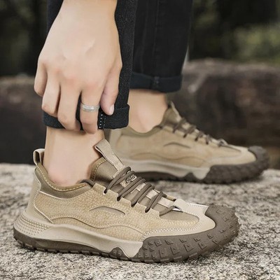 Men's Mesh Fashion Rubber Sole Shoes Running Walking Tennis Outdoor Hiking Boots