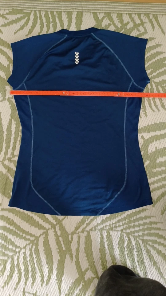 ASICS Motion Dry T Shirt Blau Größe L Elastan Top Zustand Sport Fitness - Bild 4 von 4