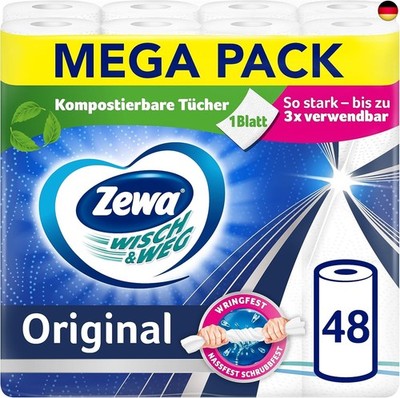 Zewa Wisch&Weg Fun Kitchen Roll with Power-X Structure 43220