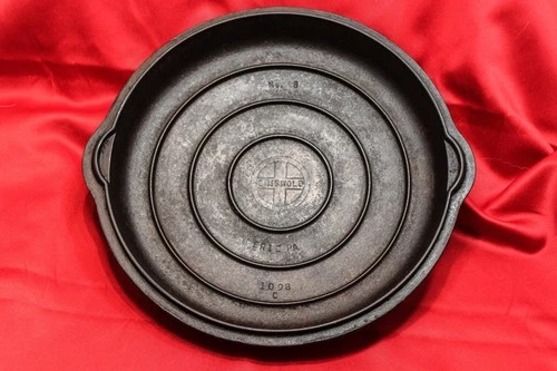 Vintage Griswold Small Block Logo #8 Cast Iron Skillet Lid 1098C