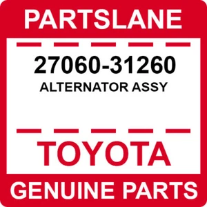27060-31260 Toyota OEM Genuine ALTERNATOR ASSY (For: More than one vehicle)
