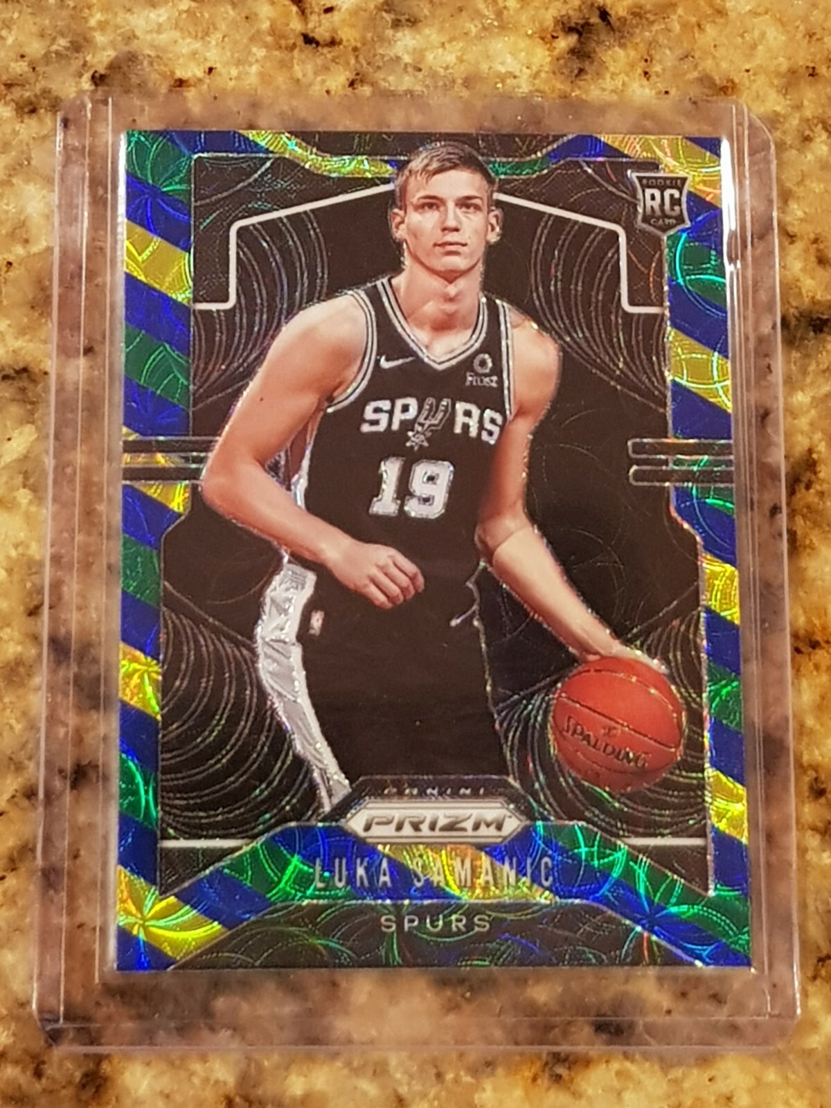 2019-20 Panini Prizm Choice Luka Samanic Green Yellow Blue Rookie