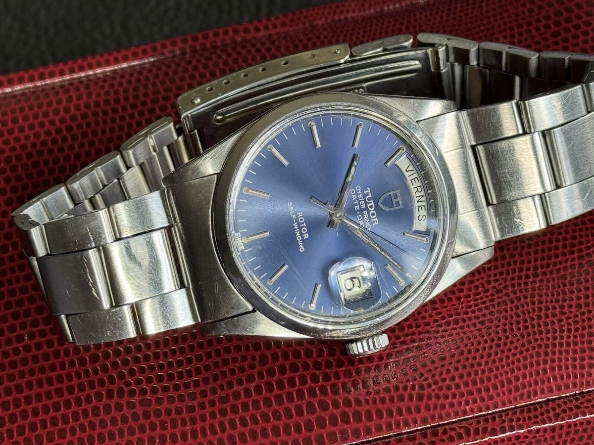 Tudor Prince 94500 Blue Box Papers Men’s 36mm Steel Vintage Automatic  Preserved
