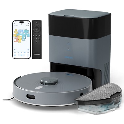 AIRROBO L50+ Self-Emptying Robotic Robot Vacuum and Mop 240Min Home Mapping