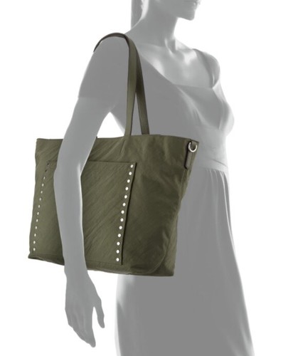 Rebecca Minkoff / Nylon Baby Tote Diaper Bag with Changing Pad Olive Green - Picture 10 of 10