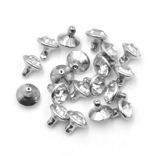 100sets Crystal Rhinestone Rivets for Leather Crafts DIY Decoration Accessories - Picture 4 of 5