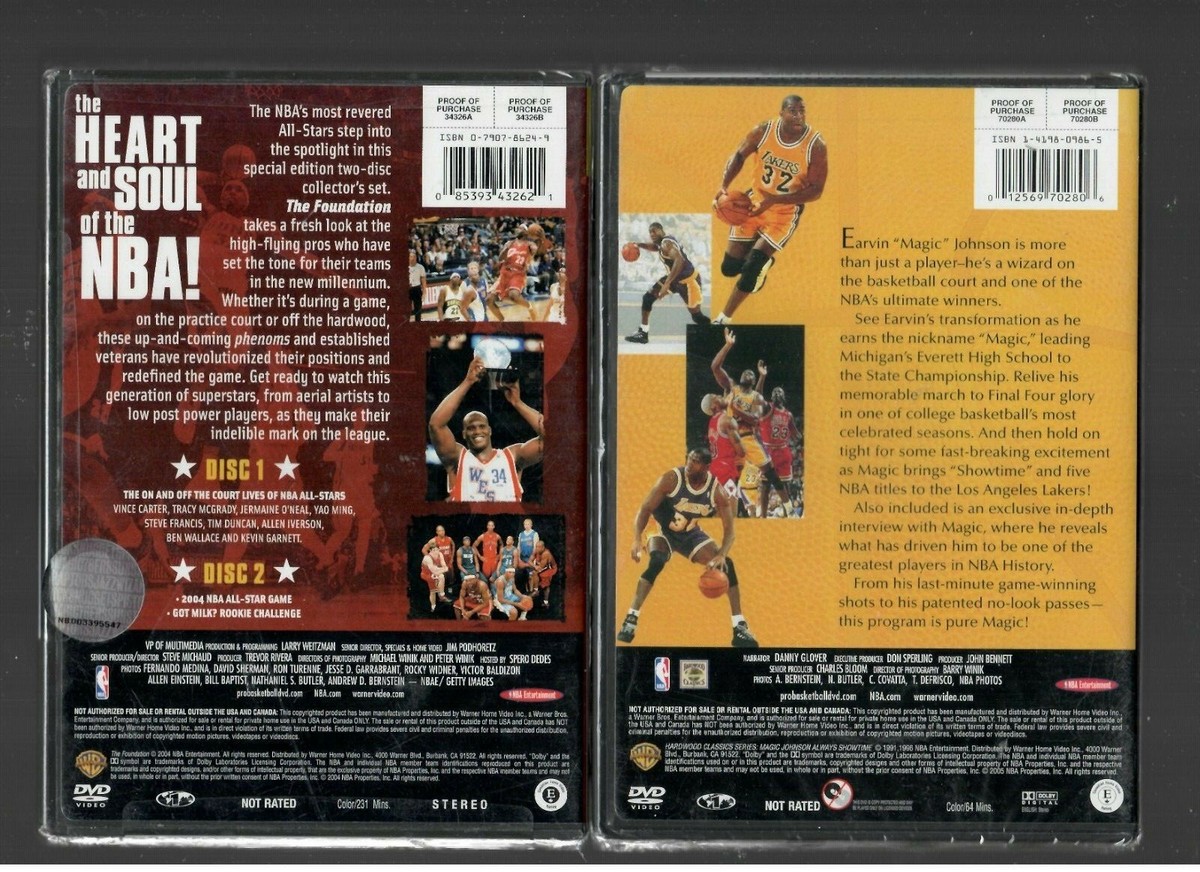 NBA 2004 All-Stars DVD + MAGIC JOHNSON ALWAYS SHOWTIME DVD FREE