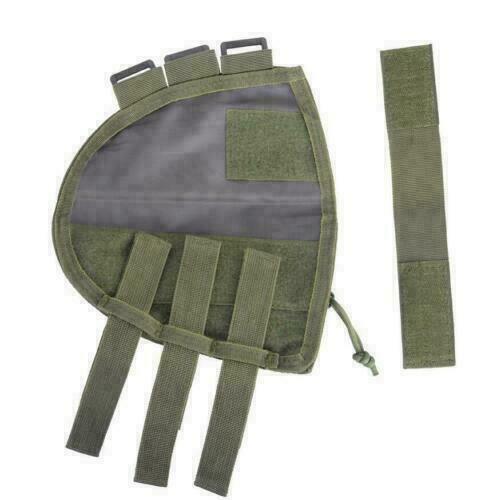 Tactical Shotgun Rifle Shell Butt Stock Ammo Holder Pouch Bag Cheek Pad Hunting - Picture 19 of 20