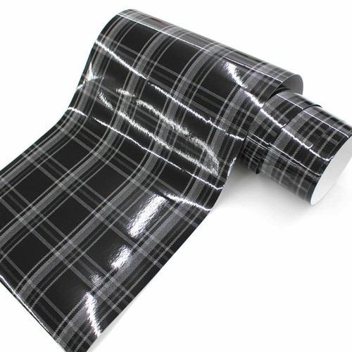 ( 33,91€/ M ² -71 ,40€/ ²) Jacky Muestra de Tela Negro/Gris Folio Tuning - Imagen 3 de 10