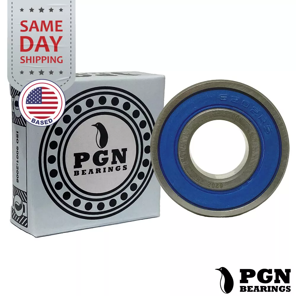 10 6202 2RS Premium Rubber Seal Ball Bearing C3 EMQ 15x35x11