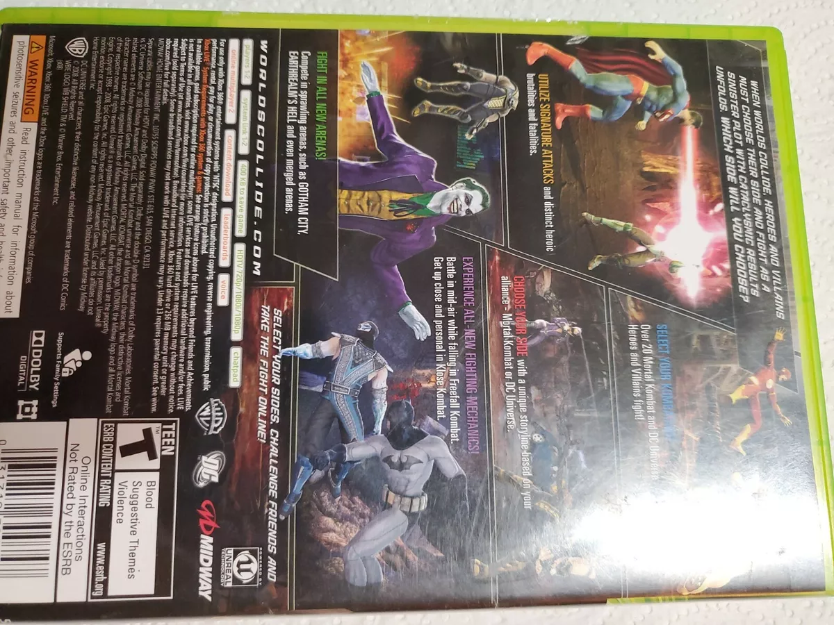 Xbox 360 : Mortal Kombat vs. DC Universe VideoGames 31719300747