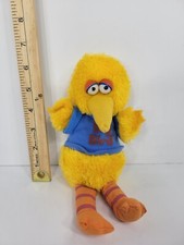 Vintage Sesame Street Big Bird Hasbro Softies Plush 9 Stuffed Doll