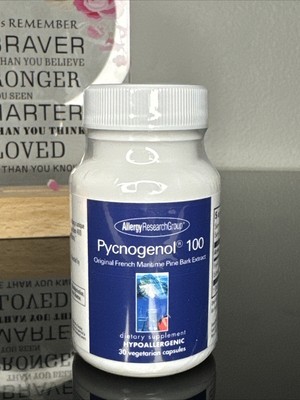Pycnogenol 100 French Maritime Pine Back Extract 30Caps EXP 1/26 Free Shipping Y