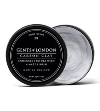 Matte Clay Hair Styling Wax For Men Gents of London Carbon Clay Matt Texture