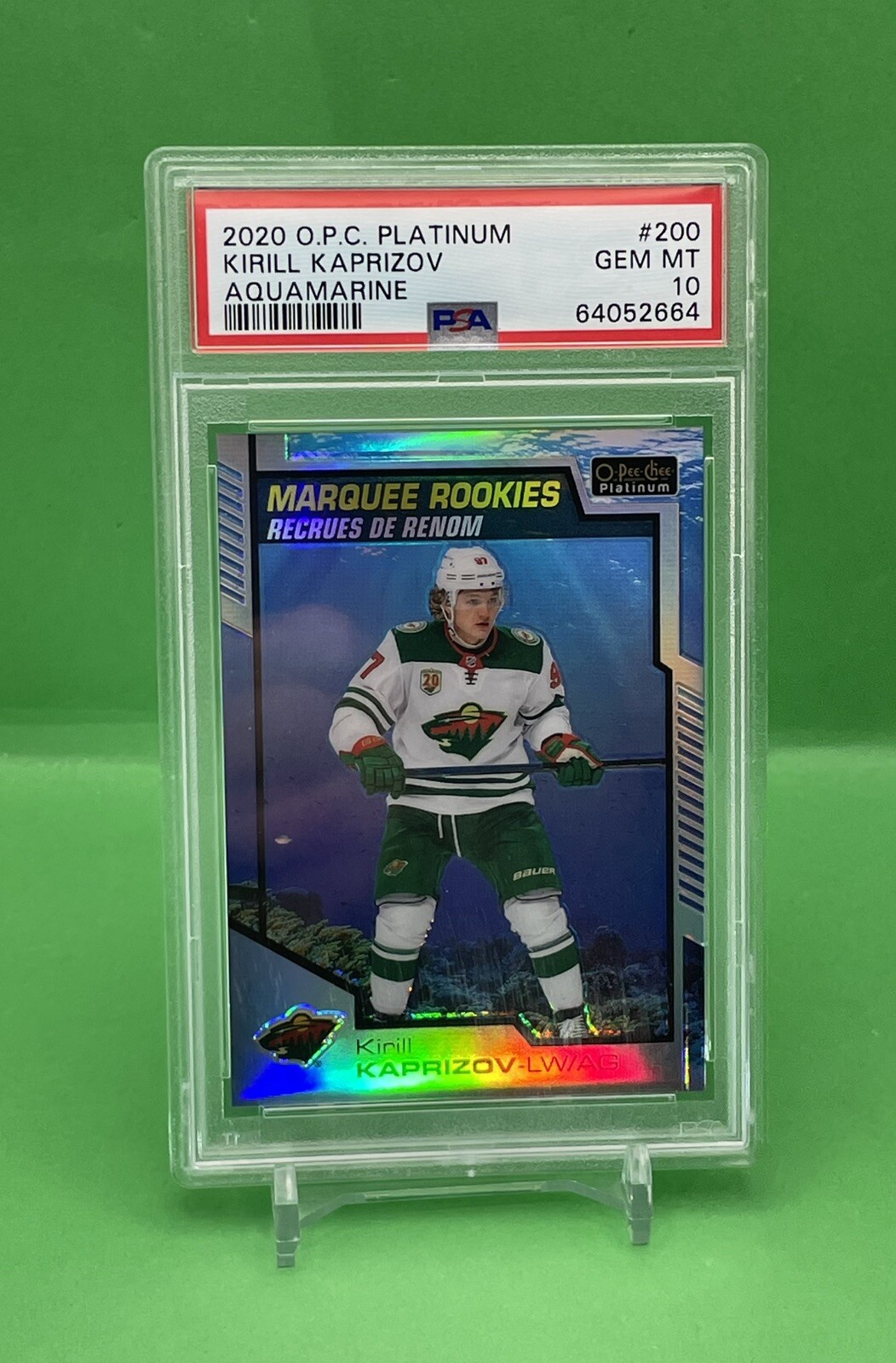 KIRILL KAPRIZOV 2020-21 OPC PLATINUM AQUAMARINE ROOKIE SSP /499 PSA 10 WILD🔥