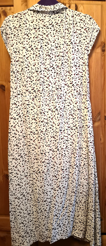Phase Eight Women’s White Shirt Dress With Black & Burgundy Spots Midi Sz 10 NEW - Picture 2 of 4