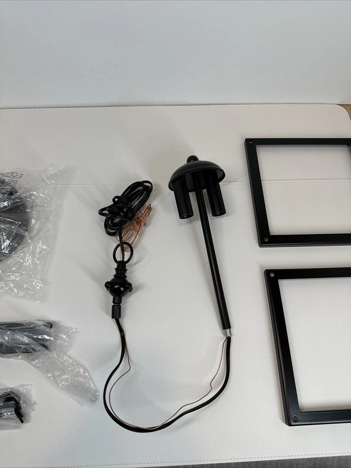 Kichler 42565 盎司 Larkin 2 灯 8 英寸宽迷你吊坠 - Olde 青铜 — 第 3/4 张图片