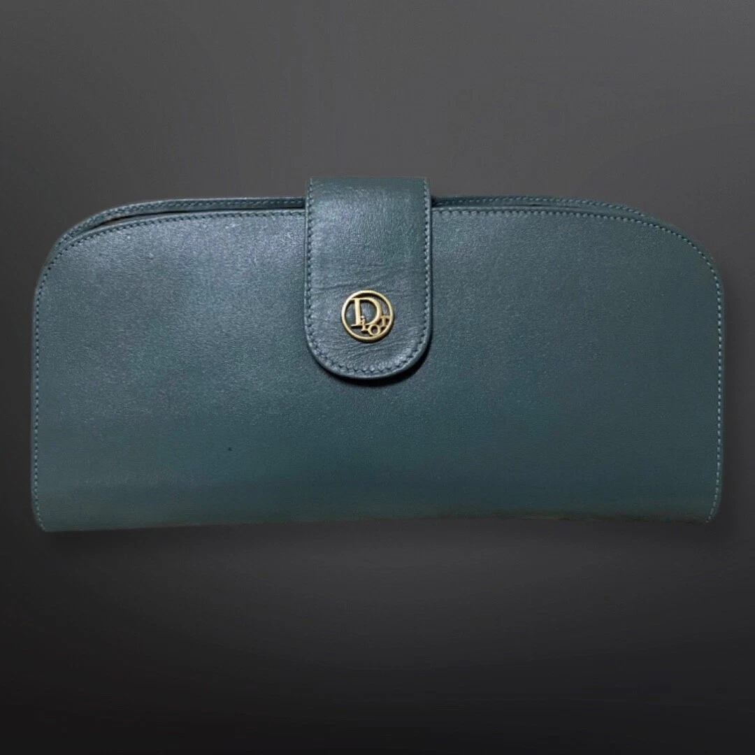Portefeuille Christian Dior véritable peau de vache fabriqué en Espagne