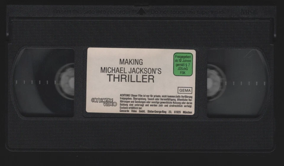 VHS VIDEO KASSETTE MAKING MICHAEL JACKSON'S THRILLER - Bild 3 von 3