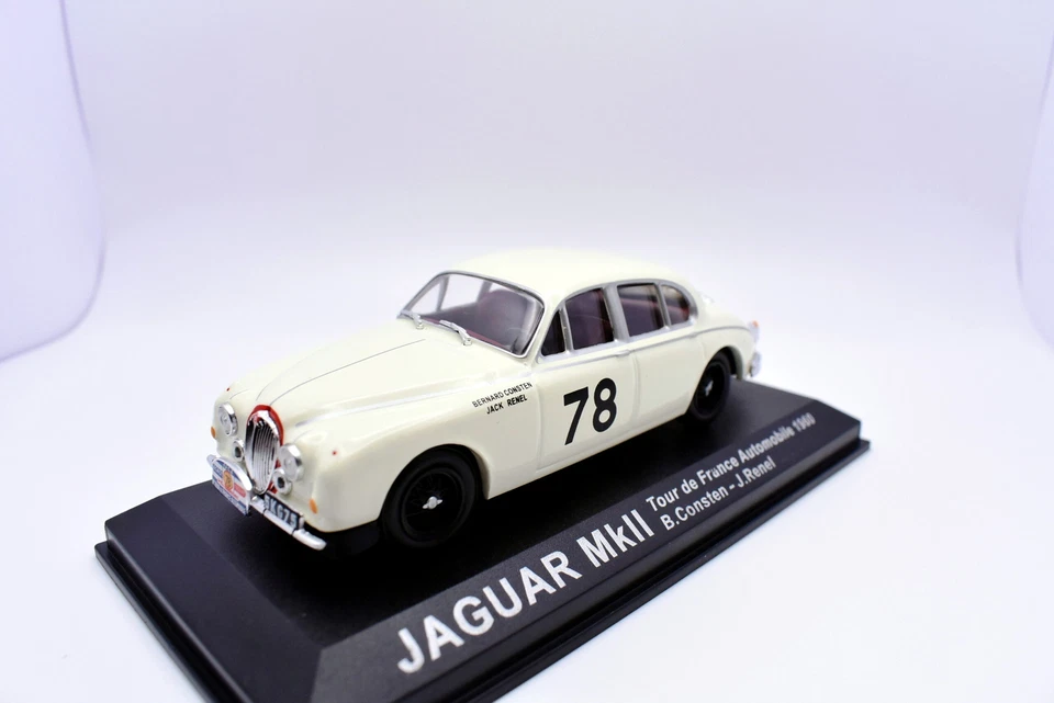 Modellino auto rally scala 1:43 Jaguar Mk2 diecast modellismo statico collezione - Immagine 2 di 4
